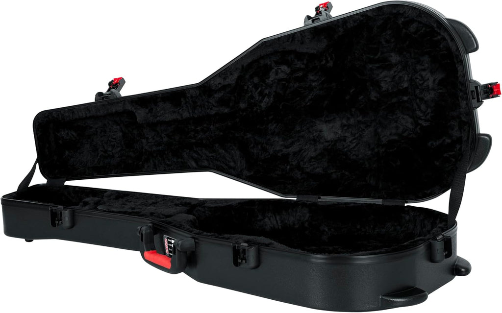 Gator Cases Molded Flight Case for Classical Style Acoustic Guitars with TSA Approved Locking Latch, (GTSA-GTRCLASS)
