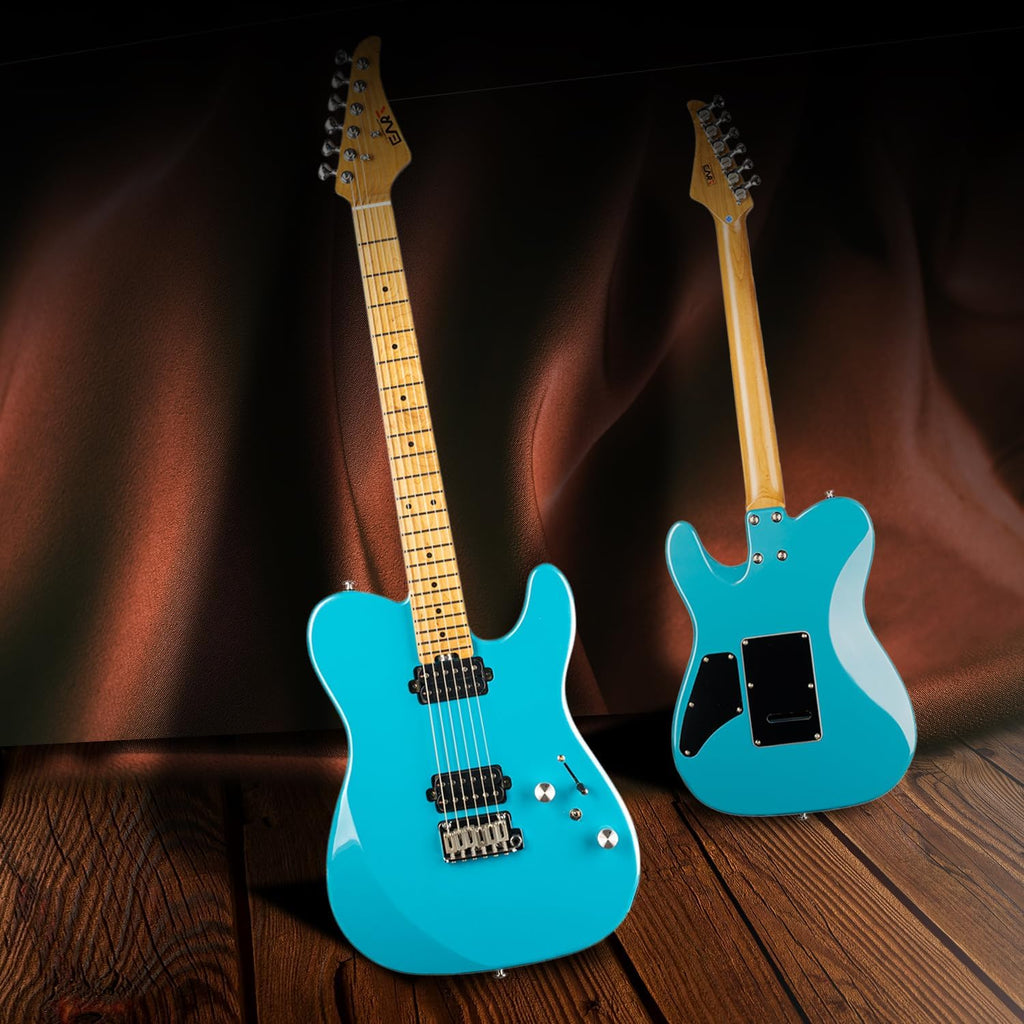 EART TL-380 Professional Electric Guitar for Versatile Players | Roasted Maple Neck & Fingerboard, Humbuckers with Coil-Split, Stainless Steel Frets, Gloss Finish