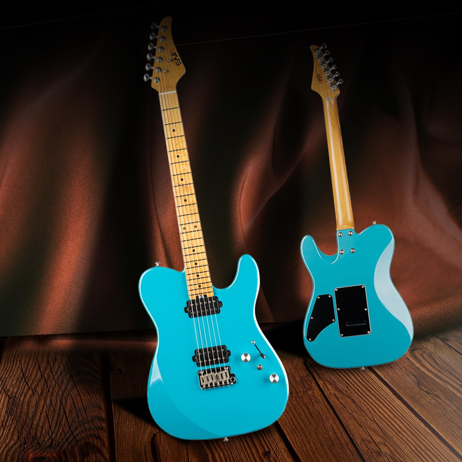 EART TL-380 Professional Electric Guitar for Versatile Players | Roasted Maple Neck & Fingerboard, Humbuckers with Coil-Split, Stainless Steel Frets, Gloss Finish
