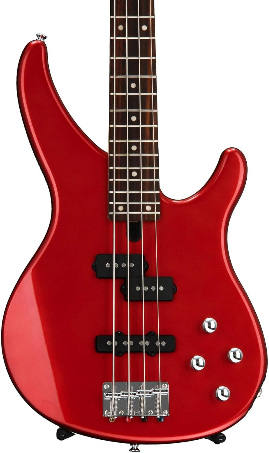 Yamaha TRBX204 BRM 4-String Bass Guitar, Bright Red Metallic