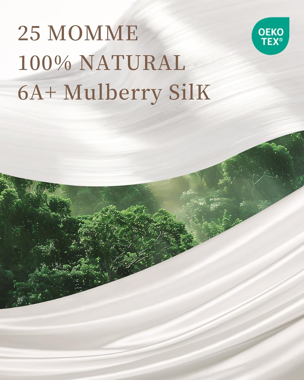 THXSILK 4pcs Silk Bed Sheets Set, 100% Long Stranded 25 Momme Mulberry Silk Bedding Set, Sheets and Pillowcase Set, Extremely Soft and Luxurious (White, Full)