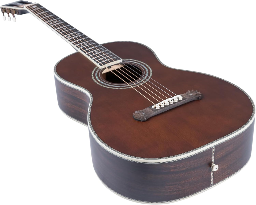 Washburn R310K Victorian Parlor Acoustic Guitar w/Gigbag, Antique Brown