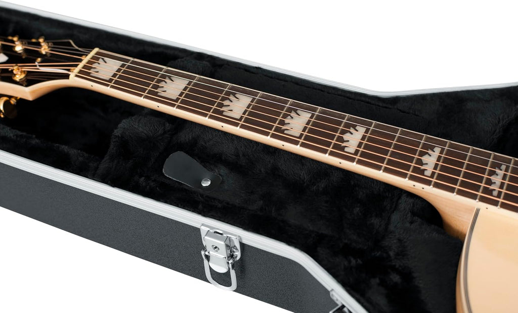 Gator Cases Deluxe ABS Molded Case for Acoustic Guitars, Fits Jumbo Sized Acoustics (GC-JUMBO)