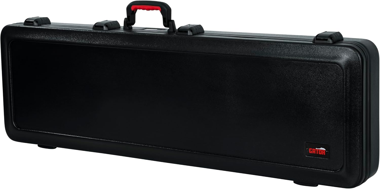 Gator Cases Molded Flight Case for Bass Guitar with TSA Approved Locking Latch, (GTSA-GTRBASS)
