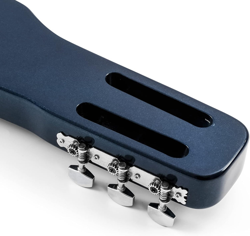 Batking Lap Steel Guitar 6 String Slotted Head Stock Electric Slide Guitars Blue Color