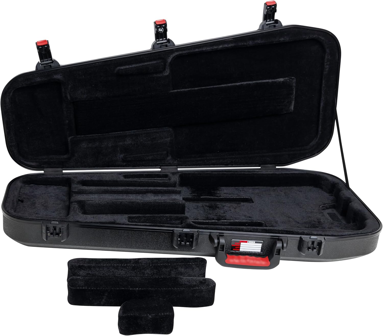 Gator Cases Molded Flight Case For Headless Electric Guitars With TSA Approved Locking Latch; (GTSA-HEADLESSELEC)