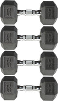 PVC Hex Dumbbell with Chrome Ergonomic Handle – Durable Noise-Reducing PVC Coated Dumbbells Weights for Strength Training, Bodybuilding, Lifting Home Gym – 5 lbs to 50 lbs Pack 1, 2 & 4