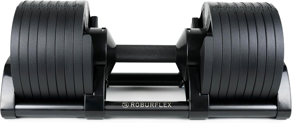 Adjustable Dumbbell (Single) 5-40/80lb, 5lb Increments, for Home Gym Fitness - Upto 20 weight settings