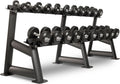 XMARK Dumbbell Weights Sets, 5-50lb and 5-75lb Dumbbell Sets, No Odor, Urethane Dumbbells, Commercial Gym and Home Gym Equipment