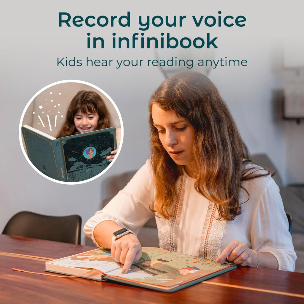 Cali's Books The Little Mermaid - infinibook Reader Recordable Storybooks for Kids, Customizable Interactive Audio Book Reader for Toddlers, Educational Screen-Free Toy