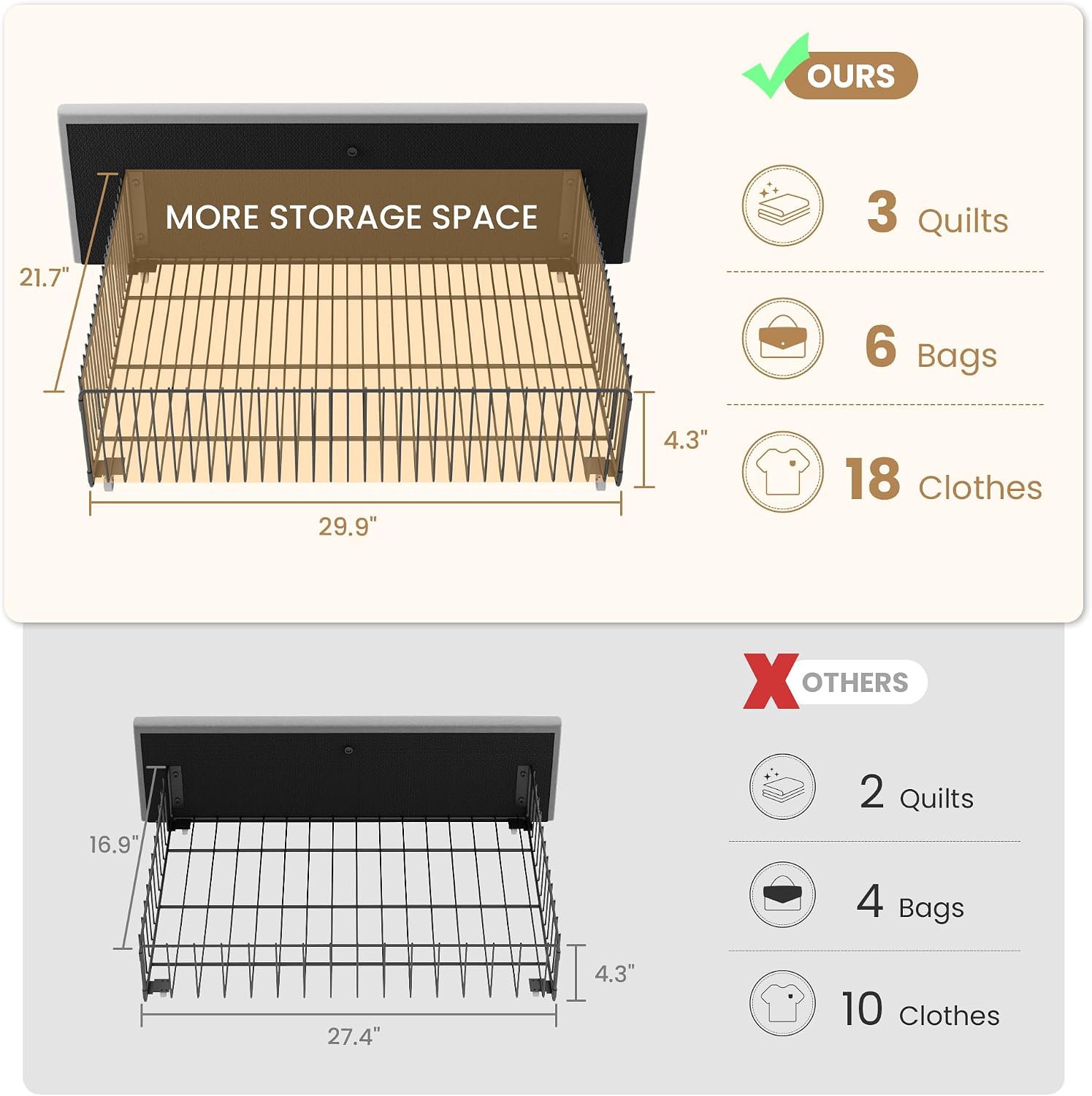 SHA CERLIN Queen Size Platform Bed Frame with 4 Storage Drawers, Velvet Upholstered Headboard, Mattress Foundation with Wooden Slats Support, No Box Spring Needed, Easy Assembly, Grey