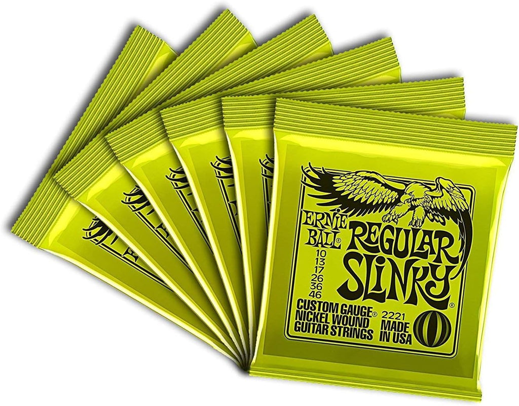 Ernie Ball Regular Slinky Nickel Wound Electric Guitar Strings - 10-46 Gauge (Pack of 60)