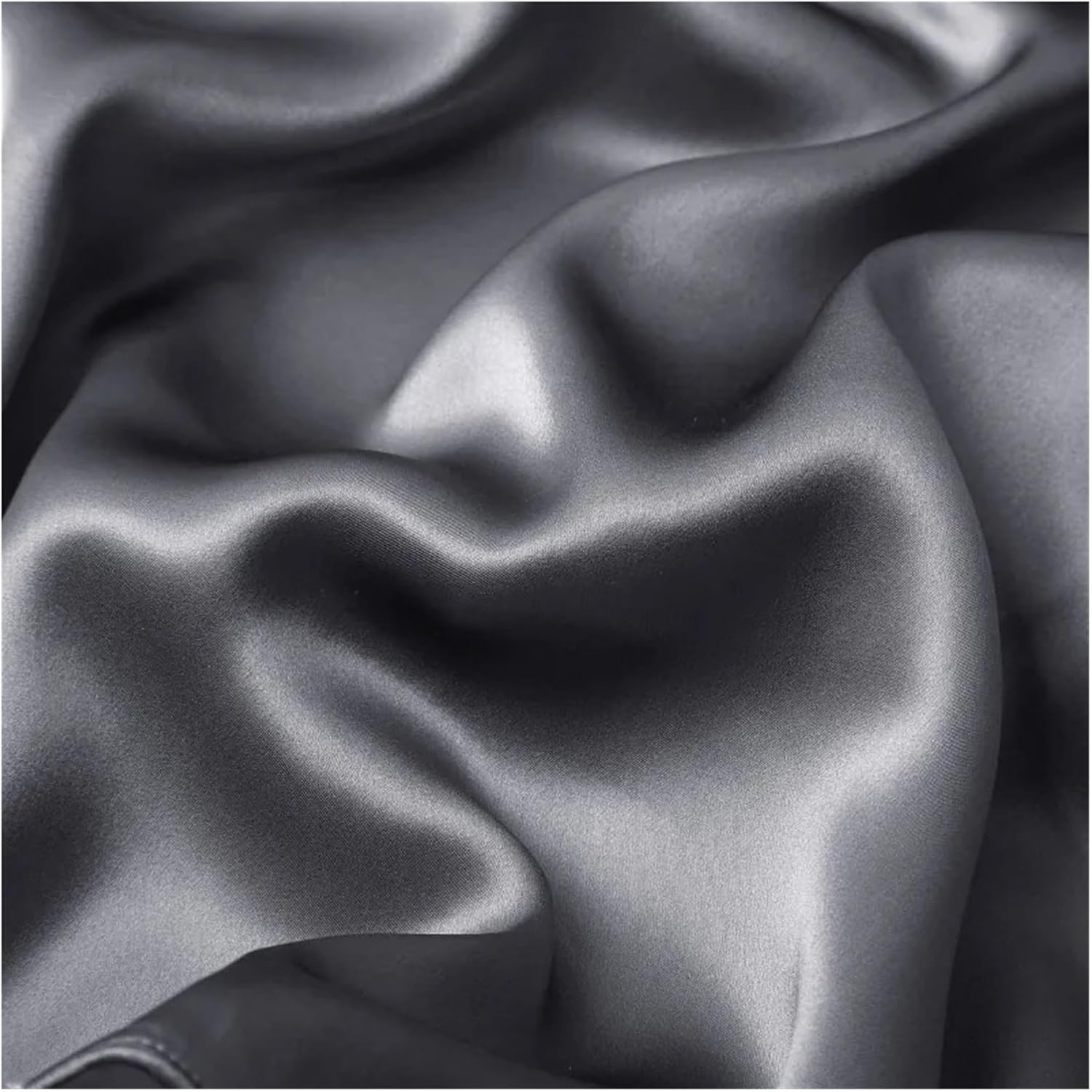 Silk Pillowcase Mulberry Silk Pillow Case Real Silk Protect Skin Pillowcase Bedding Pillow Cases Cover(Dark Green,48x74cm 2pcs)