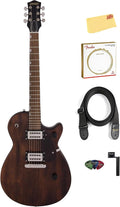 Gretsch G2210 Streamliner Junior Jet Club - Imperial Stain Bundle with Strings, Strap, String Winder, Picks, and Austin Bazaar Polishing Cloth