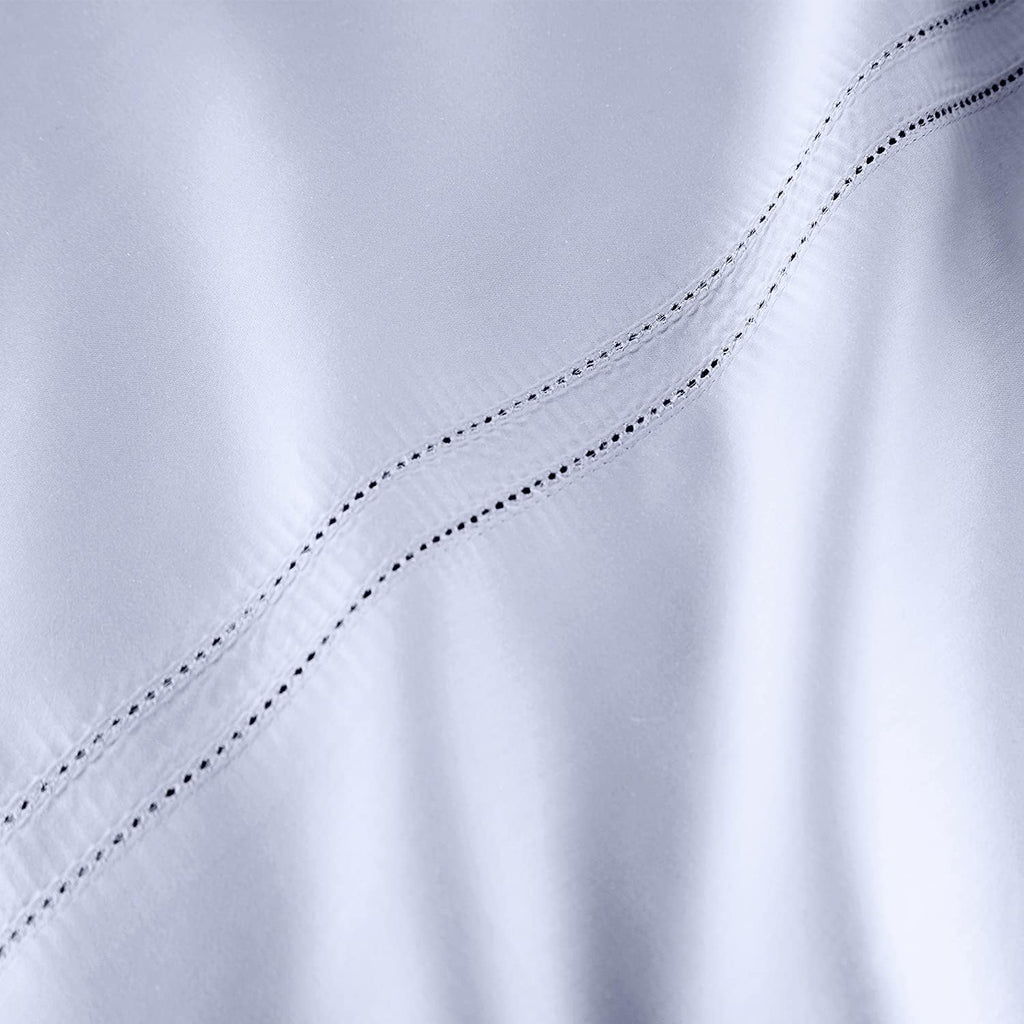 Pure Parima Yalda Sheet Set – 100% Certified Egyptian Cotton, Double-Hem Stitch, Twin XL, ICY Blue