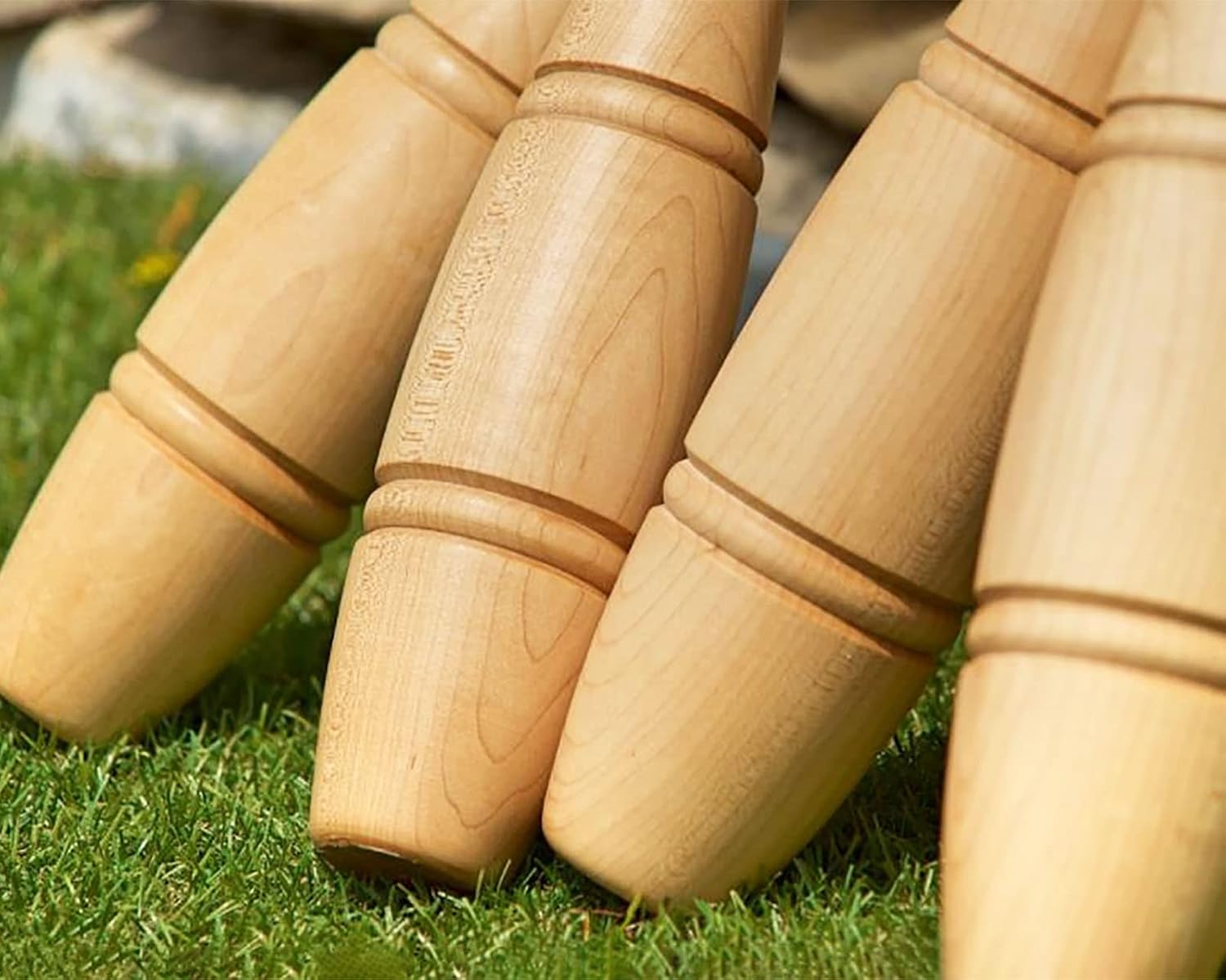 Wooden Indian Clubs 2lb/3lb/4lb Pair, All Body Workout/Strength Training Clubbell, Home Gym Equipment, Fitness Women & Men Exercise Clubs