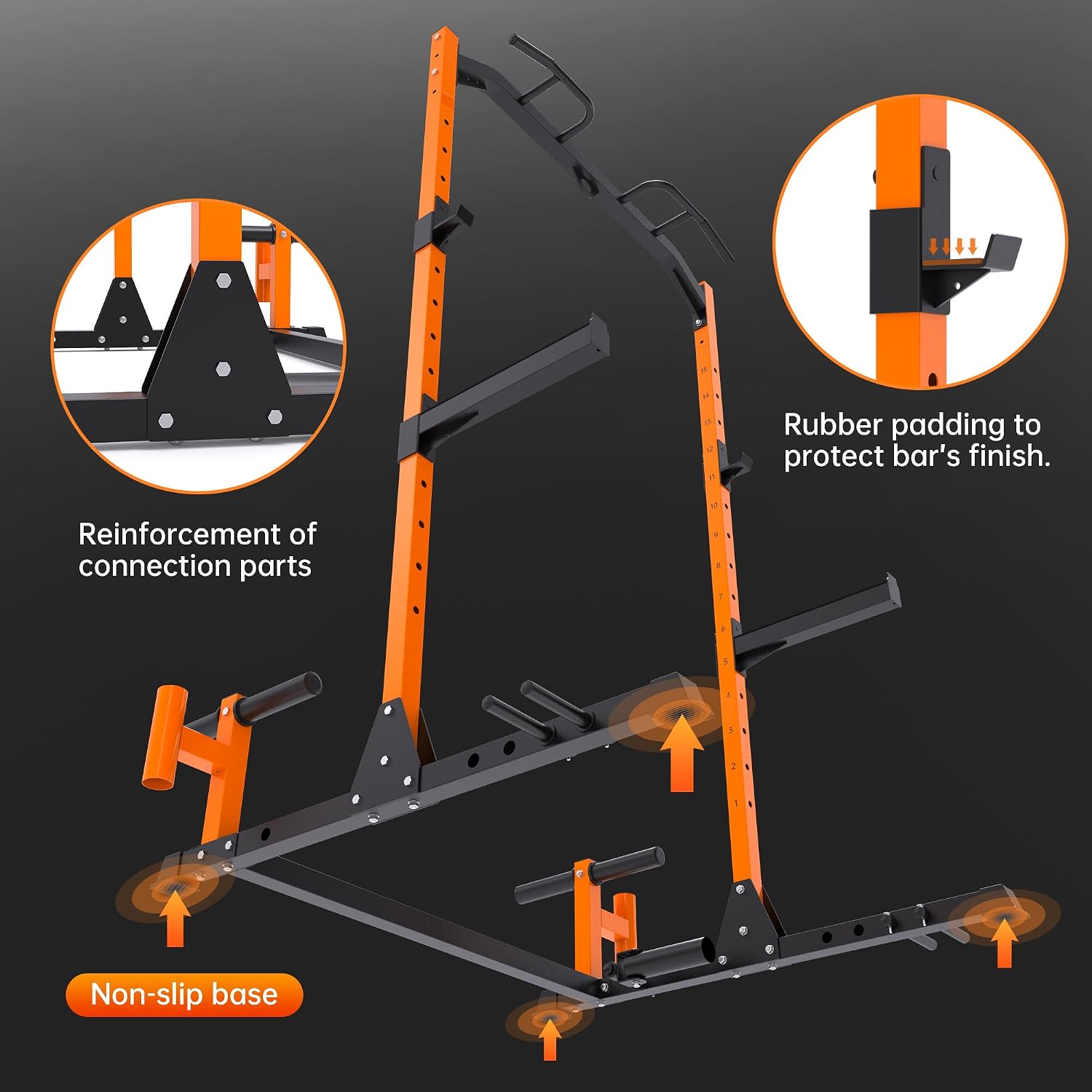 leikefitness Multifunction Power Tower Exercise Equipment,Pull Up Dip Station,Height Adjustable for Home Gym Strength Training Fitness Equipment,Dip Stands,Pull Up Bars,Push Up Bars,VKR