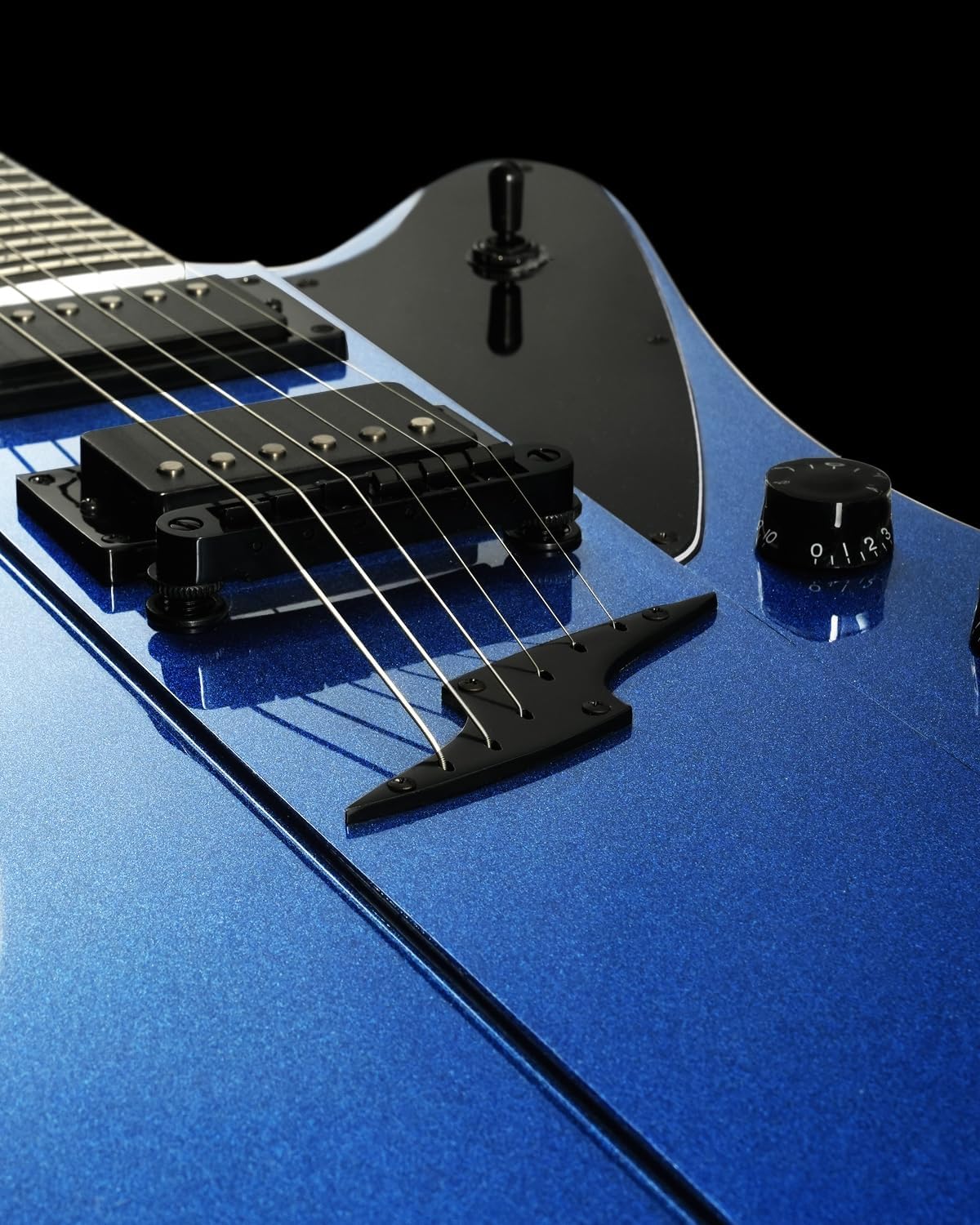 WestCreek Mirage Solid Body Electric Guitar, Mahogany Body, Ebony Fretboard, Maple Neck, Rounded End Frets, Bone Nut, 24 Frets (Blue)