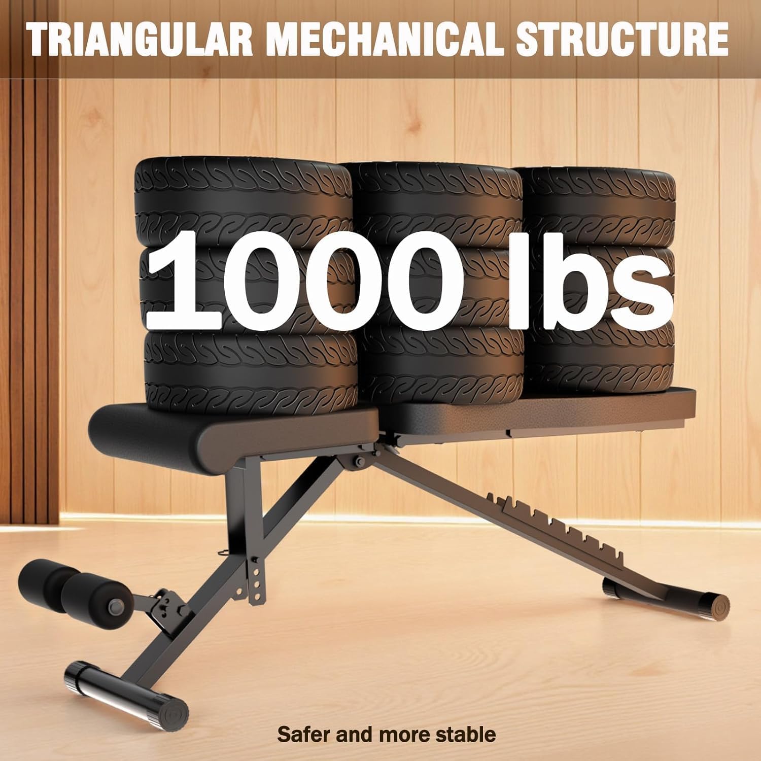 2026 ALSO GO New Adjustable Weight Bench, Workout Benches with Leg Extension, Foldable Incline Decline Bench Press, Roman Chair, Full Body Strength Training Equipment for Home Gym