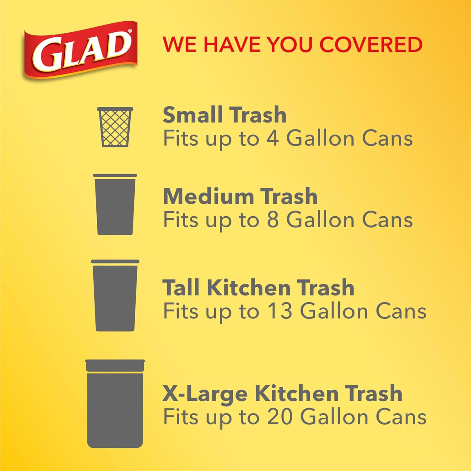 Glad Medium Trash Bags, 8 Gallon, Febreze Fresh Clean Garbage Bags, With Odor Control and Drawstring, 80 Count (Pack of 12)