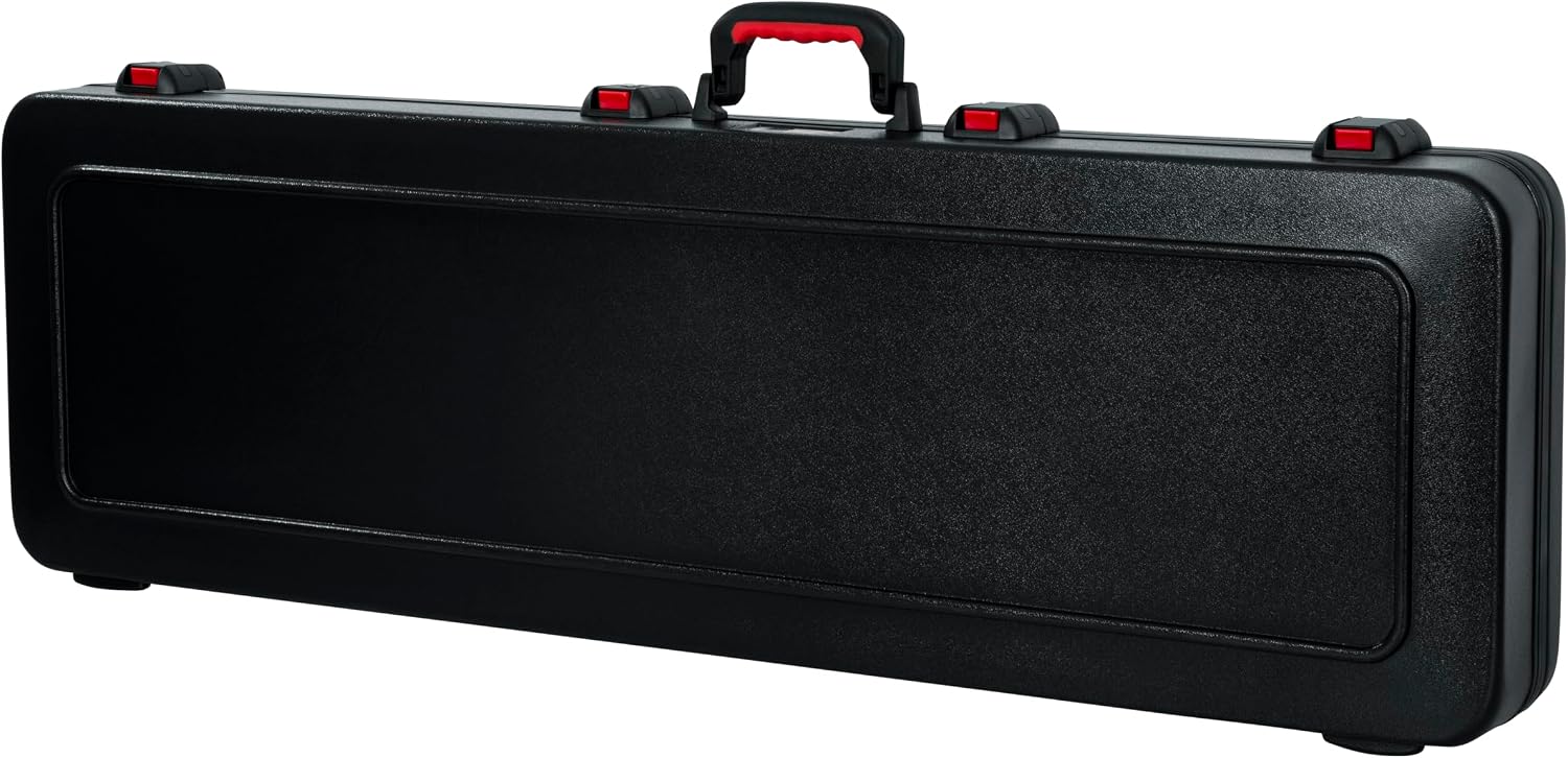 Gator Cases Molded Flight Case for Bass Guitar with TSA Approved Locking Latch, (GTSA-GTRBASS)