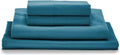 MyPillow Giza Dreams Bed Sheets, 100% Certified Giza Egyptian Cotton, Deep Pocket, Sateen Weave [King, Lake Blue]