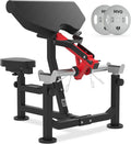 HVO Preacher Curl Bench Bicep Machine: Preacher Curl Machine 3 in 1 Arm Bicep Tricep Curl Machine Dumbell Barbell Bicep Station Equipment Workout