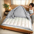 3 Side Zipper Duvet Cover Set Alaskan King 120 X 132-3 PCS Duvet Cover Set with 3 Sided Zipper Closure, Alaskan King Duvet Cover (120'x132') & 2 Pillow Cases(20'x40'), Silver Grey