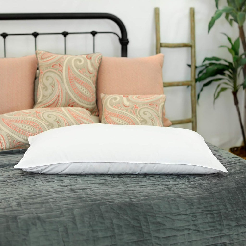 Silk Bedding Direct. Luxury Mulberry Silk-Filled Pillow. King Size, 36' x 20'. A Hypoallergenic Haven, Resting Your Dreams on Pure and Natural Mulberry Silk.