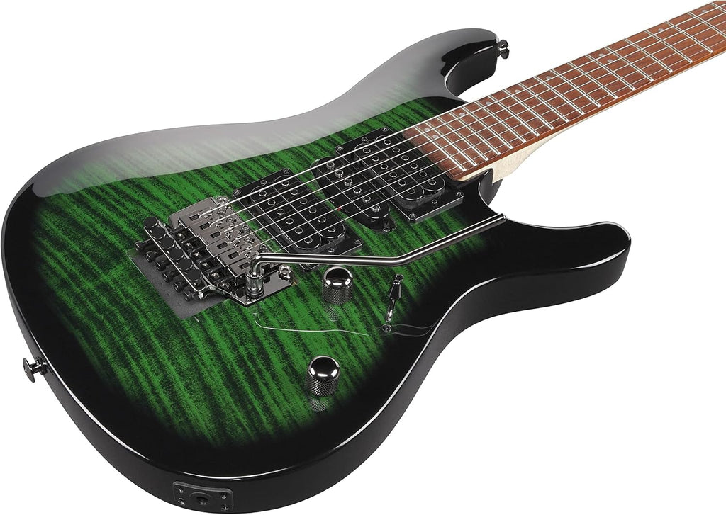 Ibanez Kiko Loureiro Signature KIKOSP3 Electric Guitar - Trans Emerald Burst