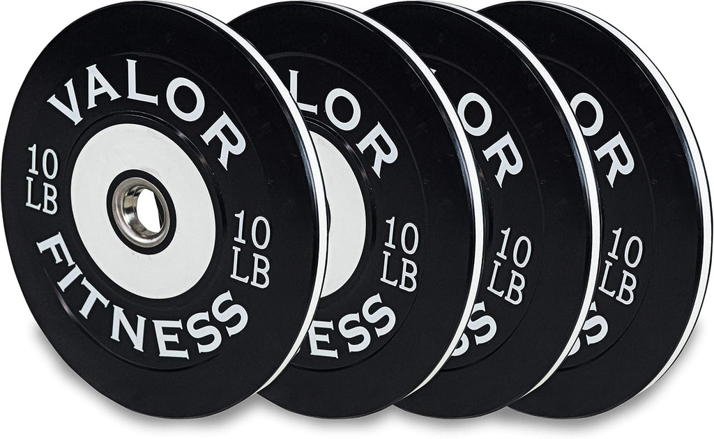 Valor Fitness Olympic Bumper Plate Pro - Weight Plates - Lifting Strength Conditioning Cross Training Workouts – Sold in Singles, Pairs, Sets - Workout Equipment