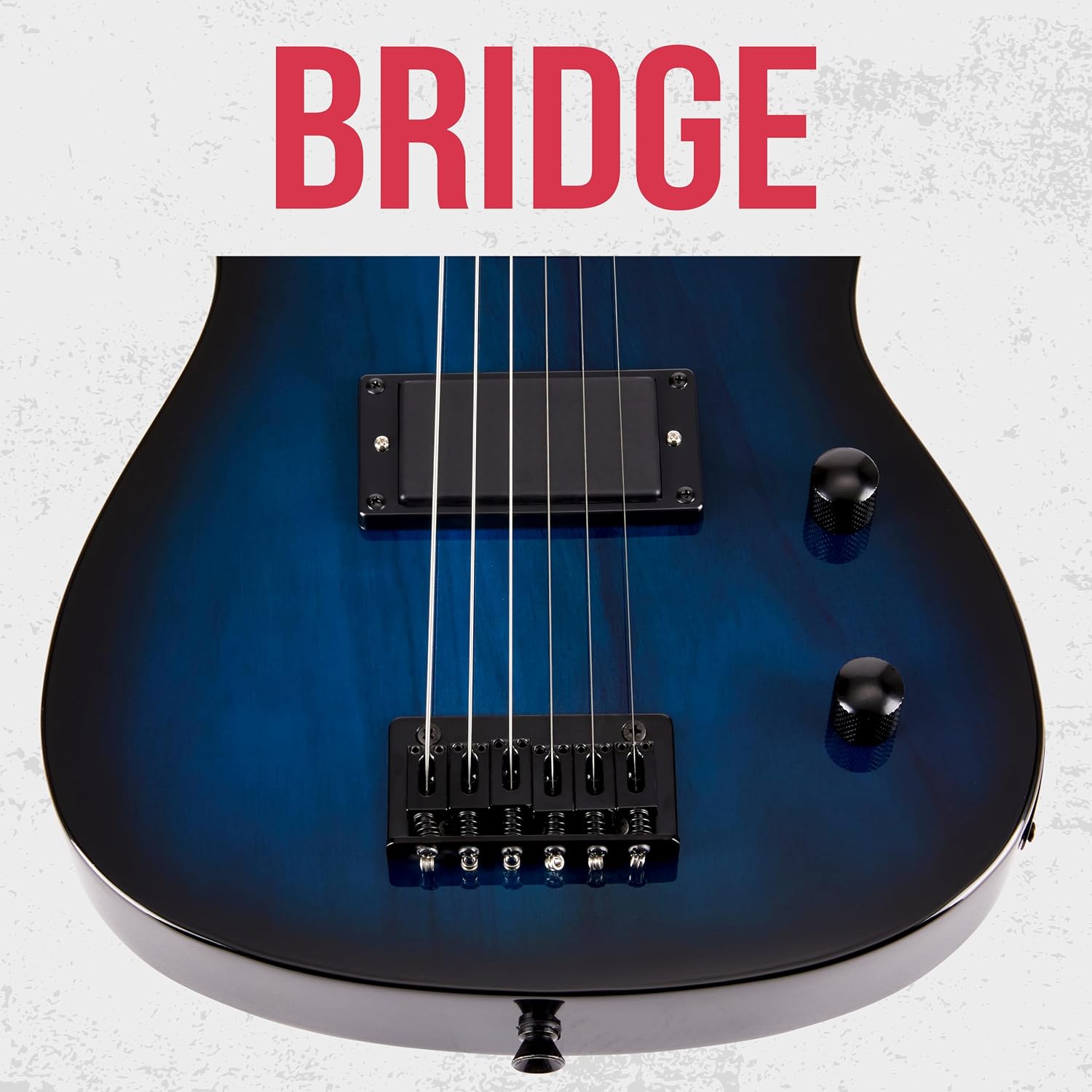LyxPro CS 30' Electric Guitar Kit for Beginner, Intermediate & Pro Players with Guitar, Amp Cable, 6 Picks & Learner's Guide | Solid Wood Body, Volume/Tone Controls, 5-Way Pickup - Blue