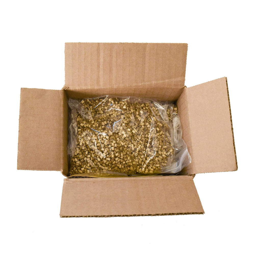 [ J&J Products ] M3 Brass Insert, 5 mm (Length), Female Thread, Heat Sink/Injection Mold Type, 10,000 pcs