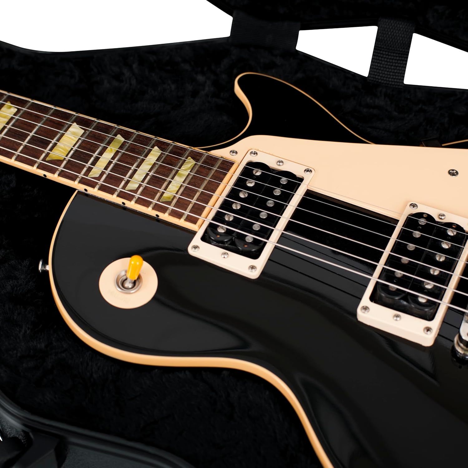 Gator Cases Molded Flight Case for Les Paul Electric Guitar with TSA Approved Locking Latch, (GTSA-GTRLPS)