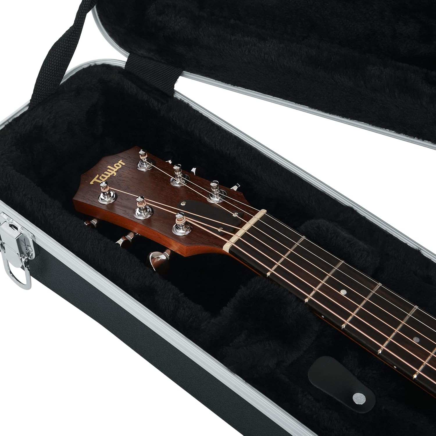 Gator Cases Deluxe Molded Case for Taylor GS Mini Acoustic Guitar, (GC-GSMINI)