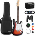 CAHAYA Electric Guitar Kit 39in - Full Size Electric Guitar Kit for Beginner Starter Poplar Solid Body with 10W Amplifier, Gig Bag, Strap, Tuner, Cable, String, Picks