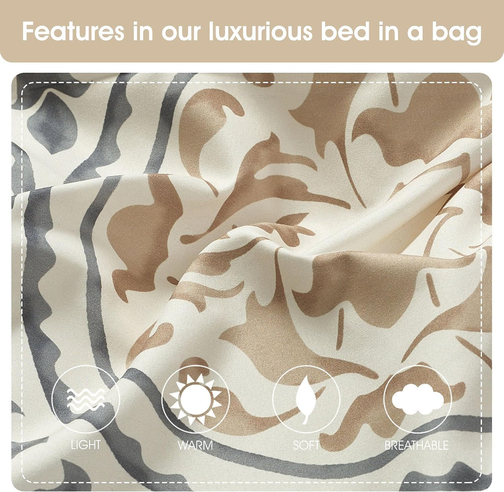 Stratford Park Multi-Color Bed Sets Queen with Comforter, 7 Piece Bedding Sets & Collections, Comforter Set, Matching Pillow Shams & Bedskirt