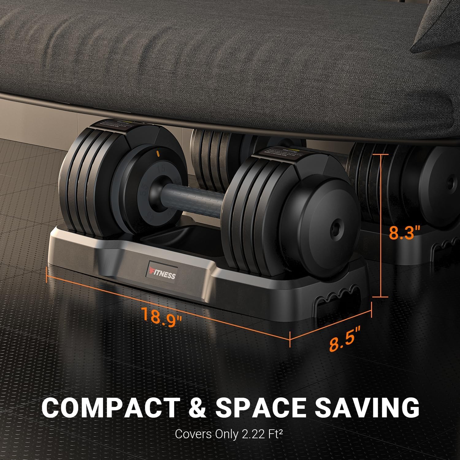Adjustable Weights Dumbbells Set of 2 with Anti-Slip Texture Handle，5 in 1 Free Adjustable Weights Dumbbells Barbell Set，Home Fitness Weight Set, Dumbbell, Barbell, Kettlebell, Push-up, Home Gym Fitness Workout Equipment For Men Women