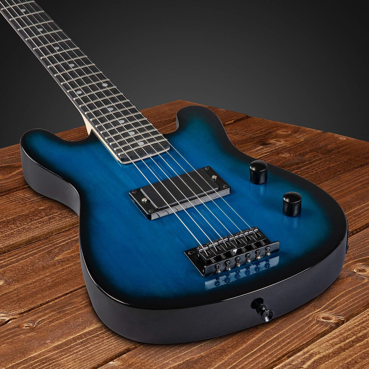 LyxPro 30 Inch Electric Guitar and Starter Kit for Kids with 3/4 Size Beginner's Guitar, Amp, Six Strings, Two Picks, Shoulder Strap, Digital Clip On Tuner, Guitar Cable and Soft Case Gig Bag - Blue