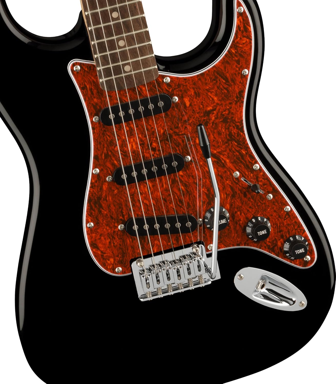 Fender Squier Affinity Stratocaster - Limited Edition Black, Tortoise Shell Pickguard