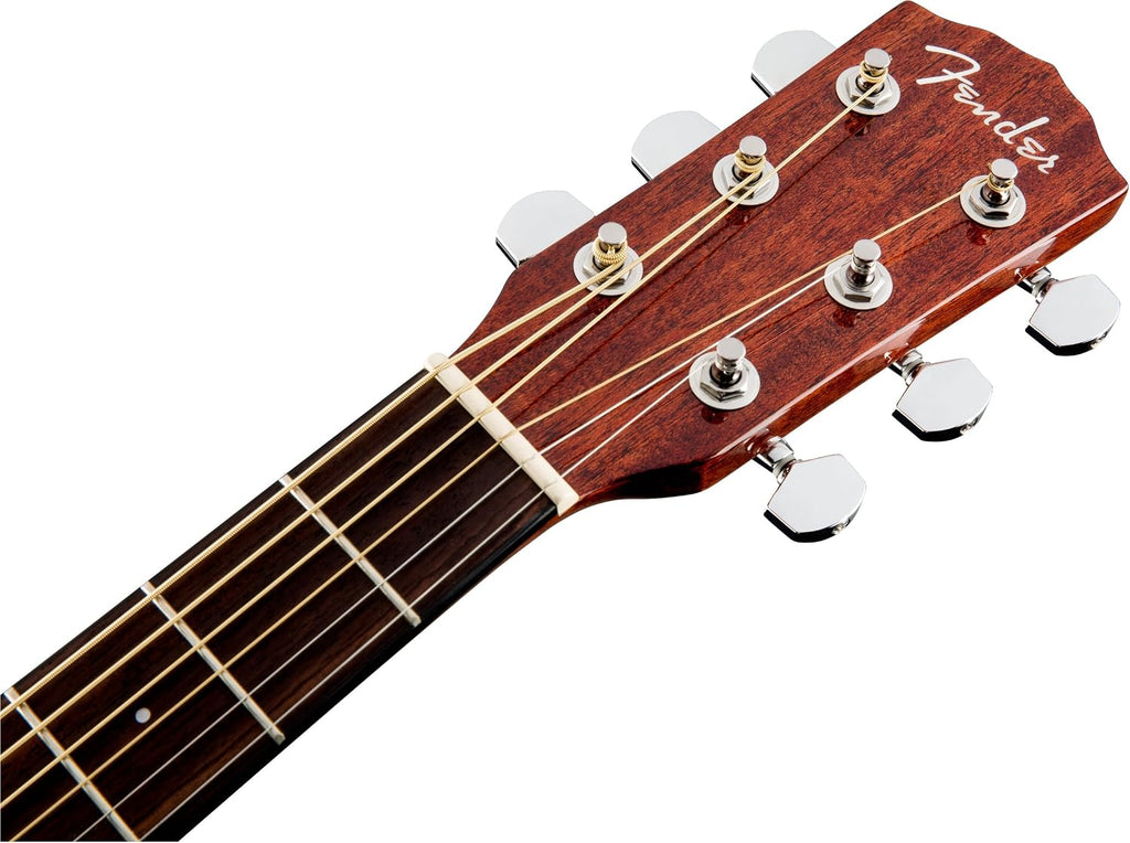 Fender CD-140SCE All-Mahogany Dreadnought Cutaway Acoustic Electric Guitar, with 2-Year Warranty, Fishman Pickup and Preamp System, Natural, with Case