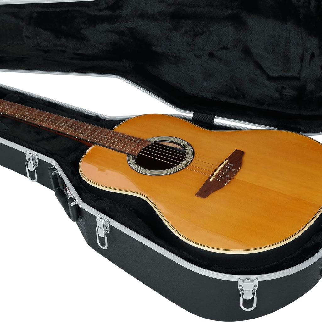 Gator Cases Deluxe ABS Molded Case for Acoustic Guitars; Fits Ovation Style Deep Contour Acoustic Guitars (GC-DEEP BOWL)