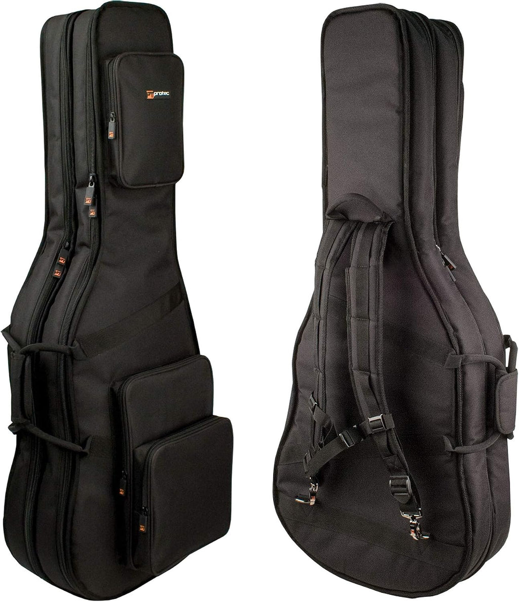 Protec CF234DBL Double Electric Guitar Gig Bag, Gold Series (Fits Strat, Tele, & Les Paul Shaped Guitars)