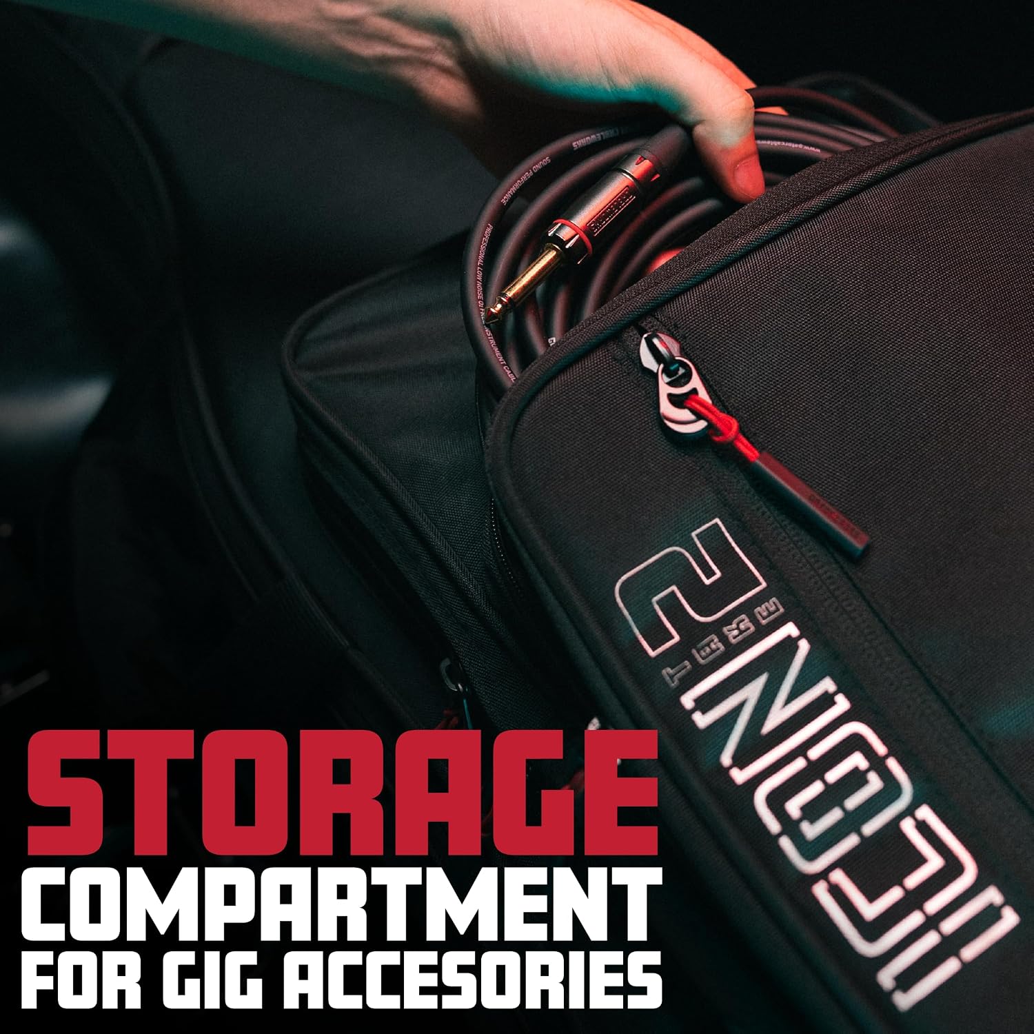 Gator Cases ICON Take Two Series Premium Double Gig Bag for (2) Electric Guitars, TSA-Friendly Zippers, Black (G-ICONTTELEC-BLK)