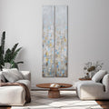 Empire Art Direct Abstract Wall Art Textured Hand Painted Canvas by Martin Edwards, Diptych, 72' x 12' each, Cosmopolitan