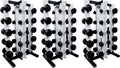 Ader Black Octagon Rubber Dumbbell Set with Rack