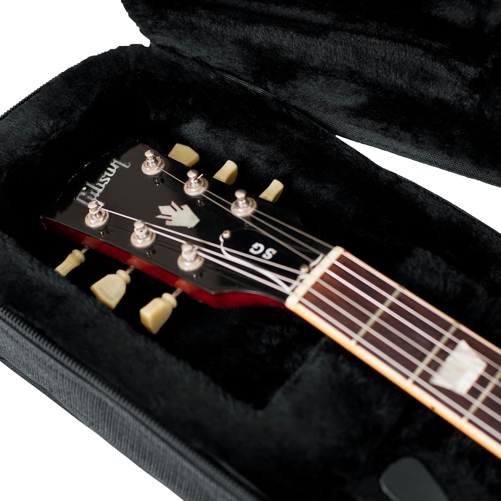 Gator Cases Lightweight Polyfoam Guitar Case For Double Cut Away Electric Guitars (GL-SG)