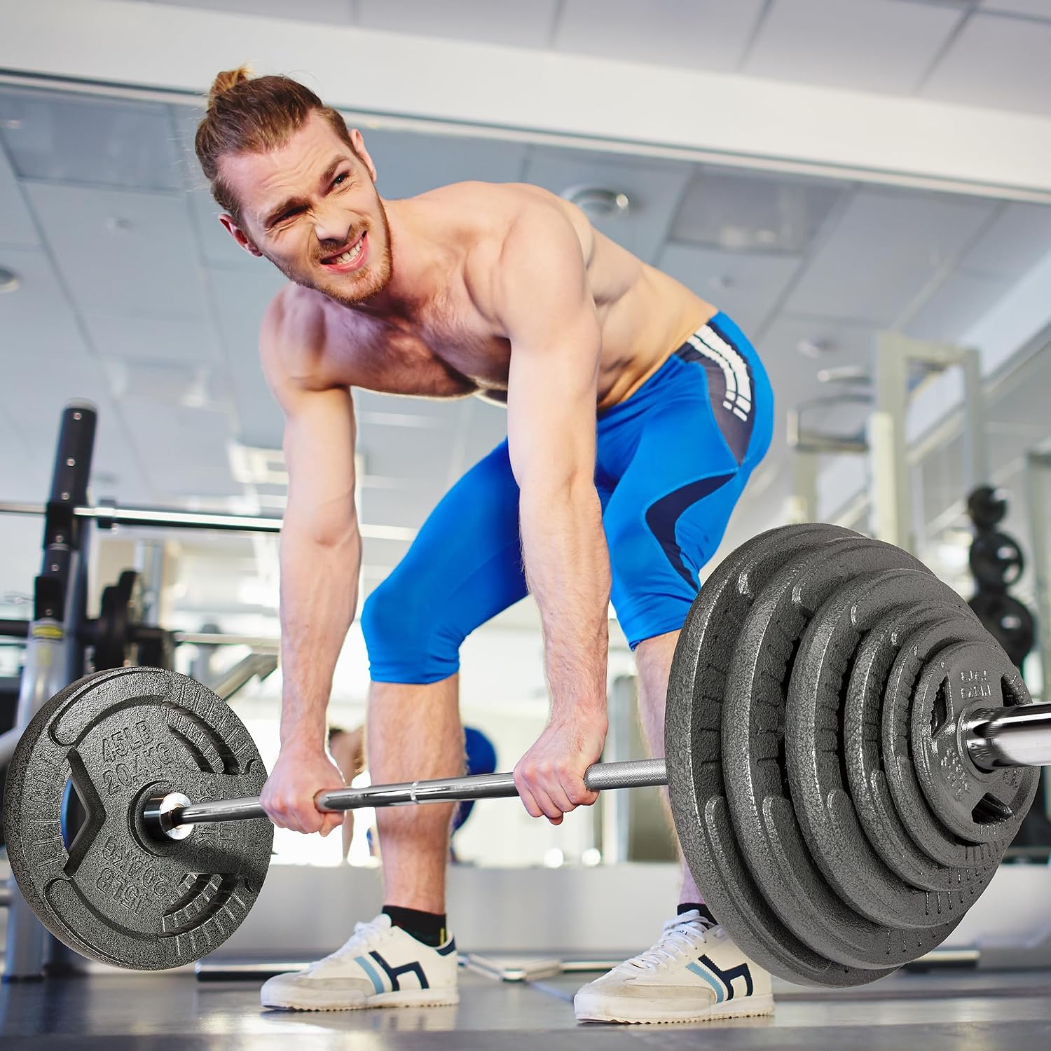 Signature Fitness 2-Inch Cast Iron Barbell Sets