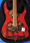 Leo Jaymz Electric Guitar Monsoon Deluxe Series, Reverse Headstock, Burl Top, Mahogany Body, Roasted Maple Neck, Rosewood Fretboard, Case and Capo(RB-2022-220)