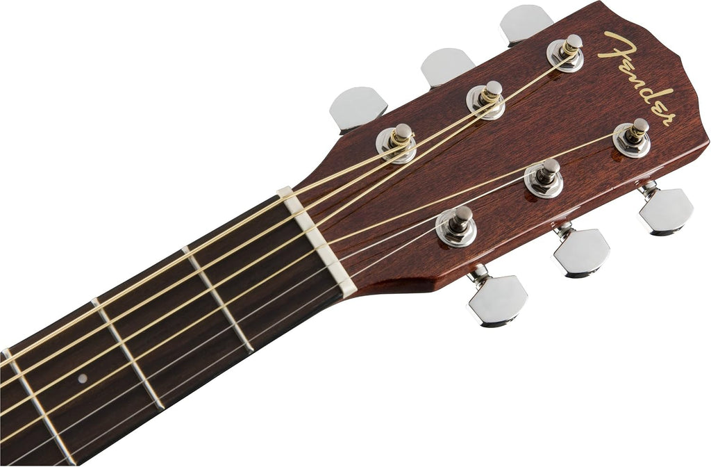 Fender CD-60SCE Solid Top Dreadnought Acoustic-Electric Guitar - Natural Bundle with Gig Bag, Instrument Cable, Tuner, Strap, Strings, Picks, Polishing Cloth and Austin Bazaar Instructional DVD